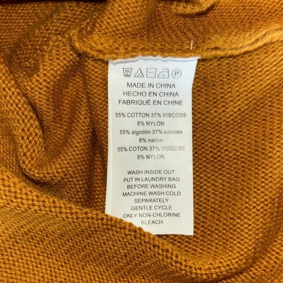 MICHAEL KORS marigold orange longsleeve sweater in women’s small - Picture 7 of 8